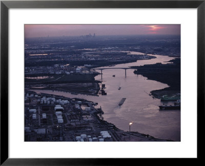 Aerial View Of Houston Taken At Twilight by Joel Sartore Pricing Limited Edition Print image