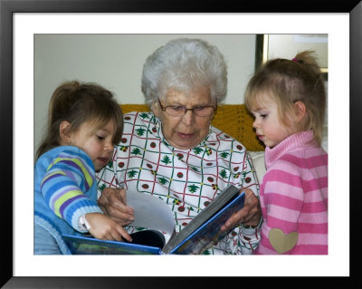 Great Grandmother Reads To Her Great Grandchildren by Stacy Gold Pricing Limited Edition Print image