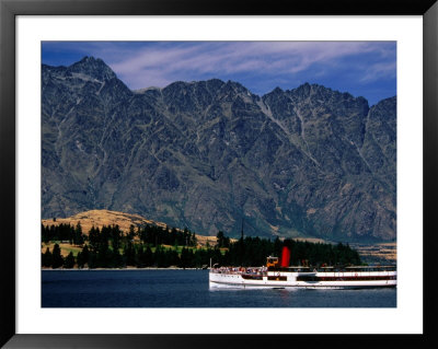 Tss Eanslaw Cruising On Lake Wakatipu, Queenstown, New Zealand by Anders Blomqvist Pricing Limited Edition Print image