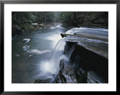 A Waterfall On Big Fiery Gizzard Creek Swirls Into A Pool by Stephen Alvarez Pricing Limited Edition Print image