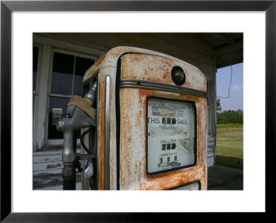 Vintage Gas Pump Recalls The Open American Road And Cheaper Prices by Stephen St. John Pricing Limited Edition Print image