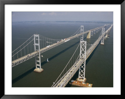 An Aerial View Of The Chesapeake Bay Bridge by Richard Nowitz Pricing Limited Edition Print image