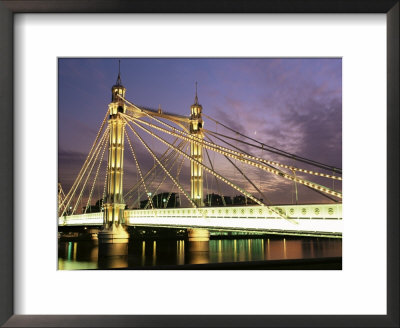 Albert Bridge, London, England, United Kingdom by Nick Wood Pricing Limited Edition Print image