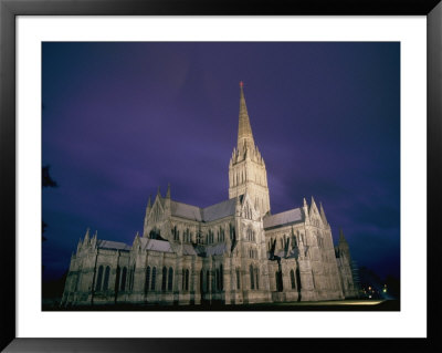 A View Of The Salisbury Cathedral At Night by Richard Nowitz Pricing Limited Edition Print image
