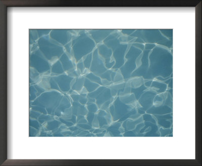 Abstract Patterns Of Refracted Sunlight Dance In A Swimming Pool by Stephen St. John Pricing Limited Edition Print image