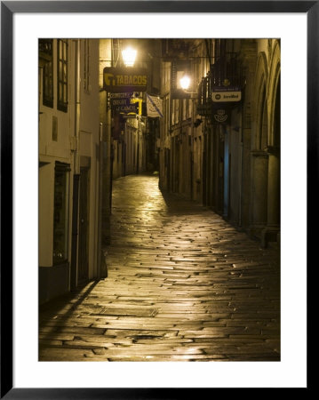 Night Scene, Santiago De Compostela, Galicia, Spain by R H Productions Pricing Limited Edition Print image