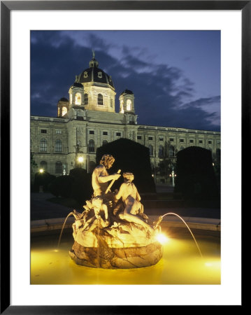 Evening In Front Of The Art History Museum In Vienna by Taylor S. Kennedy Pricing Limited Edition Print image