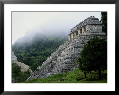 Misty View Of The Temple Of Inscriptions by Kenneth Garrett Pricing Limited Edition Print image
