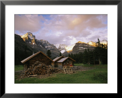 The Elizabeth Parker Hut, A Log Cabin In Yoho National Park by Michael Melford Pricing Limited Edition Print image