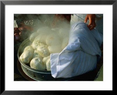 Freshly Cooked, Hot Dumplings For Sale Near Dazhalan, Beijing, China by Jonathan Smith Pricing Limited Edition Print image