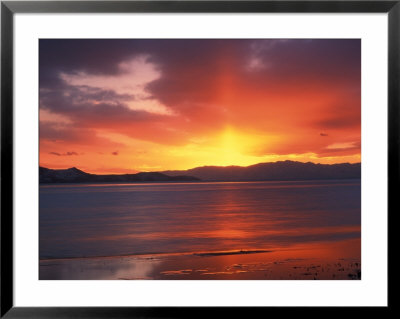 Sunset Over Farmington Bay, Great Salt Lake, Utah, Usa by Scott T. Smith Pricing Limited Edition Print image