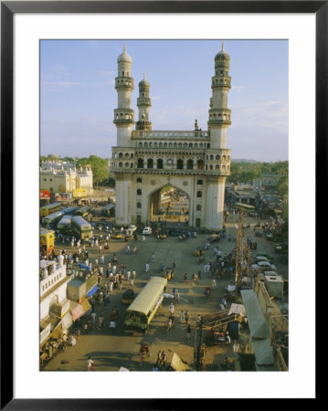 The Char Minar (Charminar) Triumphal Arch In Hyderabad, Andhra Pradesh, India by John Henry Claude Wilson Pricing Limited Edition Print image