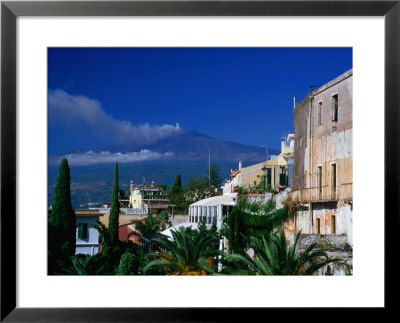 Mt. Etna As Seen From Taormina, Taormina, Sicily, Italy by Martin Lladã³ Pricing Limited Edition Print image