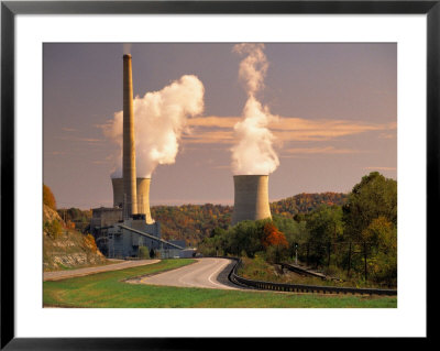 Road And Nuclear Power Plant by Peter Krogh Pricing Limited Edition Print image