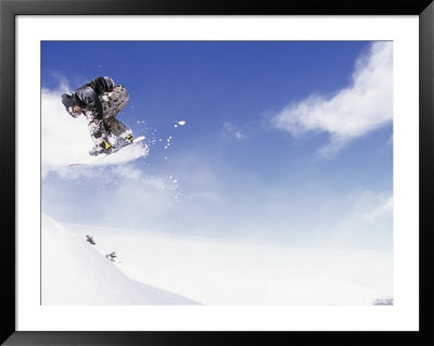 Man On Snowboard Jumping by Kurt Olesek Pricing Limited Edition Print image