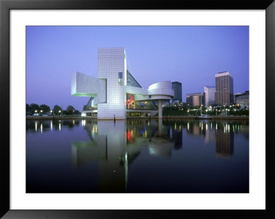 Rock And Roll Hall Of Fame In Cleveland At Dusk by Mark Gibson Pricing Limited Edition Print image