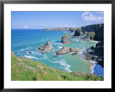 Bedruthan Steps, North Coast, Cornwall, England, Uk by Roy Rainford Pricing Limited Edition Print image