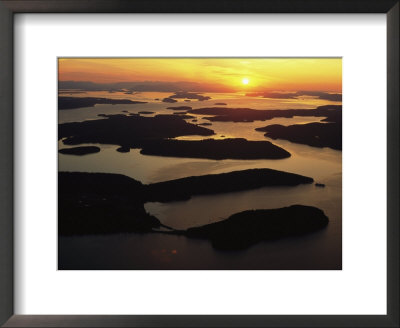 The San Juan Islands At Sunset by Phil Schermeister Pricing Limited Edition Print image