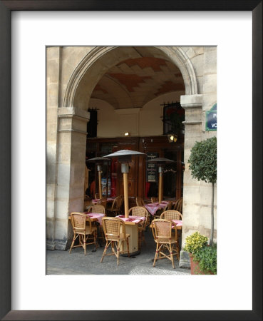 Sidewalk Cafe In The Marais, Paris, France by Lisa S. Engelbrecht Pricing Limited Edition Print image