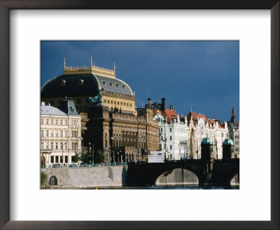 Narodni Divadlo (National Theater) And Surrounding Nove Mesto, Prague, Czech Republic by Martin Moos Pricing Limited Edition Print image