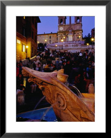 Barcaccia Believed To Have Been Designed By Bernini, Rome, Lazio, Italy by Glenn Beanland Pricing Limited Edition Print image