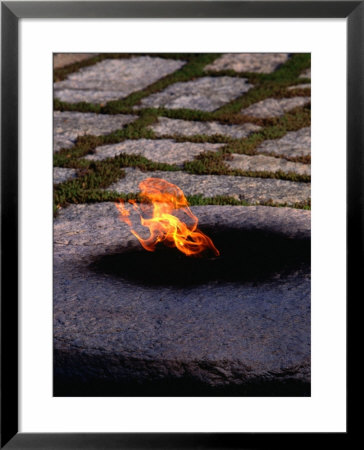 The Eternal Flame For A Fallen President In Arlington National Cemetery, Washington Dc, Usa by Greg Gawlowski Pricing Limited Edition Print image