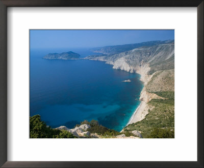 Coastline View, Assos, Kefalonia, Ionian Islands, Greece by Walter Bibikow Pricing Limited Edition Print image