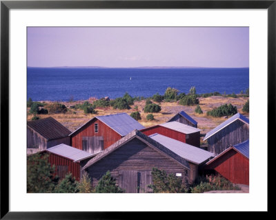 Boathouses Of The Aland Islands, Finland by Nik Wheeler Pricing Limited Edition Print image