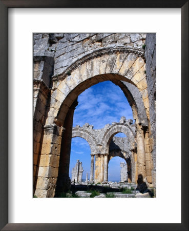 Arches Of Qala'at Samaan, Ruined Basilica Built Around Pillar Of St. Simeon, Halab, Syria by Tony Wheeler Pricing Limited Edition Print image