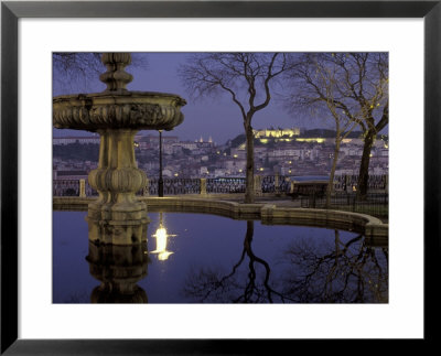 Miradouro De Sao Pedro De Alcantara And Sao Jorge Castle, Lisbon, Portugal by Michele Molinari Pricing Limited Edition Print image