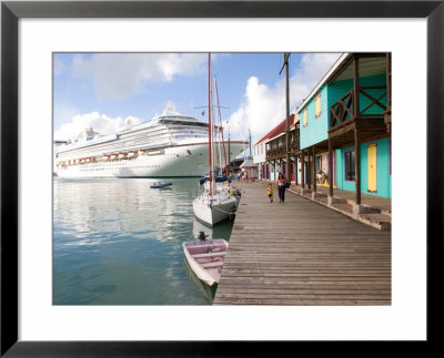 Golden Princess Cruise Ship Docked In St. John's, Antigua, Caribbean by Jerry & Marcy Monkman Pricing Limited Edition Print image