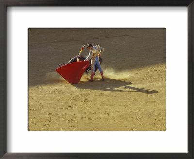 Matador And Bull, Andalucia, Spain by John & Lisa Merrill Pricing Limited Edition Print image