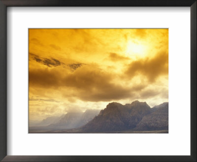 Clouds At Red Rock Canyon National Conservation Area, Near Las Vegas, Nevada, Usa by Brent Bergherm Pricing Limited Edition Print image