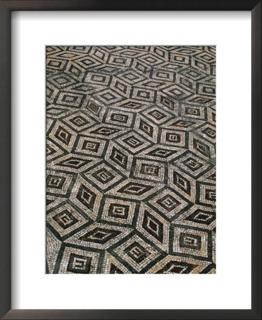Mosaic Floor In Roman Ruins, Conimbriga, Portugal by Bethune Carmichael Pricing Limited Edition Print image
