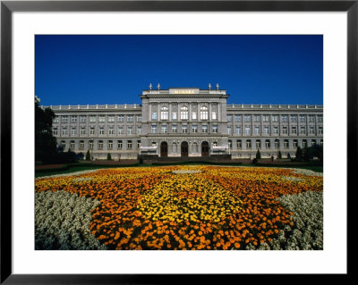 Flower-Bed In Front Of The Museum Mimara (1883), Zagreb, City Of Zagreb, Croatia by Martin Moos Pricing Limited Edition Print image