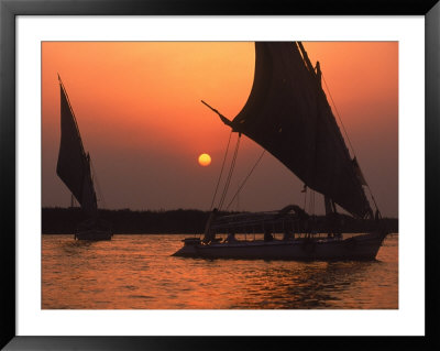 Felucca On Nile At Sunset, Cairo, Egypt by Steve Starr Pricing Limited Edition Print image