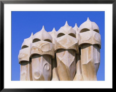 Gaudi Architecture, Casa Mila, La Pedrera House, Catalunya (Catalonia) (Cataluna), Spain by Gavin Hellier Pricing Limited Edition Print image
