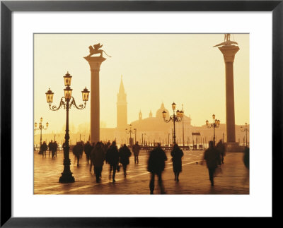Sunrise In St. Mark's Square, San Giorgio Maggiore In Background, Venice, Veneto, Italy by Lee Frost Pricing Limited Edition Print image