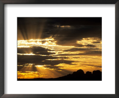 Sun Bursts Behind The Olgas, Uluru Kata Tjuta National Park, Australia by John & Lisa Merrill Pricing Limited Edition Print image