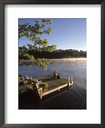 Father And Son On Dock Fishing by Chip Henderson Pricing Limited Edition Print image