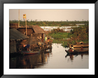 Vietnamese Floating Village, Cambodia by Walter Bibikow Pricing Limited Edition Print image