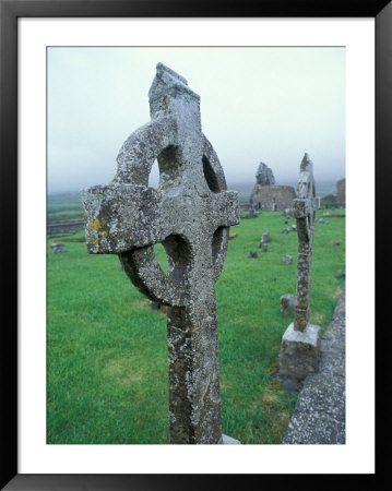 Celtic Cross Gravestone, County Clare, Ireland by Brent Bergherm Pricing Limited Edition Print image