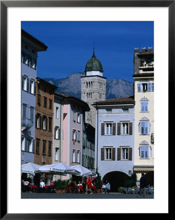 Street Cafe In Piazza Duomo, Trento, Trentino-Alto-Adige, Italy by Grant Dixon Pricing Limited Edition Print image