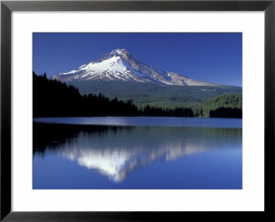 Mt. Hood Reflected In Trillium Lake, Oregon, Usa by Jamie & Judy Wild Pricing Limited Edition Print image