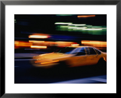 Yellow Taxi, New York City, New York, Usa by Bill Wassman Pricing Limited Edition Print image