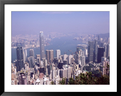 Hong Kong Island Skyline And Victoria Harbour Beyond, Hong Kong, China, Asia by Amanda Hall Pricing Limited Edition Print image