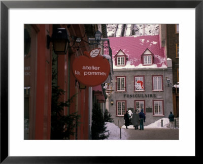 Quartier De Petit Champlain, Quebec City, Quebec, Canada by Nik Wheeler Pricing Limited Edition Print image