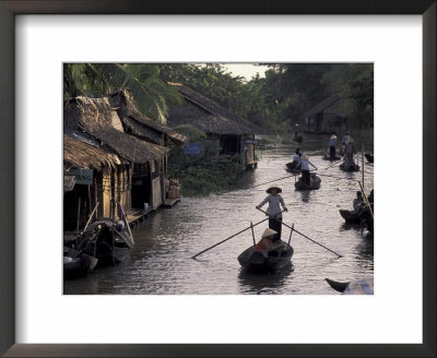 Row Boat On The Mekong Delta, Vietnam by Keren Su Pricing Limited Edition Print image