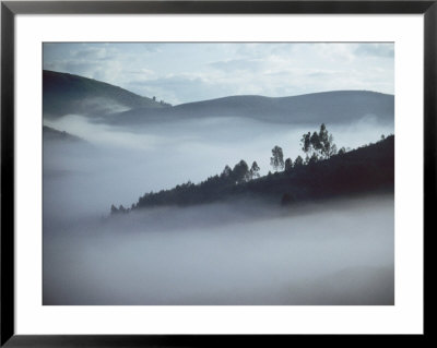 White Mist Over Mbarara Road And Mountains, Mbarara, Uganda by David Wall Pricing Limited Edition Print image