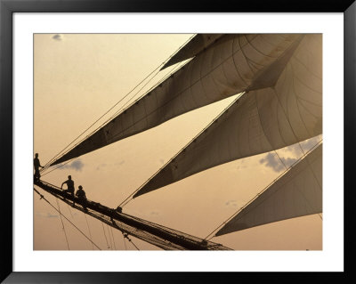 Tall Ship With Sails, Nyc by Linc Cornell Pricing Limited Edition Print image
